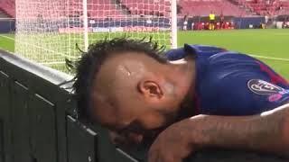 Bayern Munich Vs Barcelona 8-2  Arturo Vidal Dramatic Reaction  2020