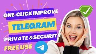 2024 Telegram Tips | How to stay safe in telegram| One-click edit all telegram privacy setting