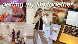 getting my life together after sleeping in all day ‍ | productive week in my life | study vlog