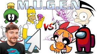 Marvin Homer Cursor MrBeast vs Blossom Dib Crewmate Final [Mugen]