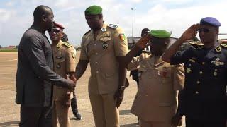 CEREMONIE DE RECEPTION DU PRESIDENT GENERAL MAMADI DOUMBOUYA. A suivre sur Siranka TV. 457 TV.