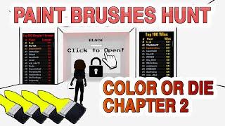 COLOR OR DIE CHAPTER 2! paint brushes hunt + the end 4 DOORS