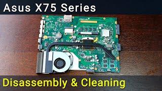 Asus X75 Disassembly and Fan Cleaning