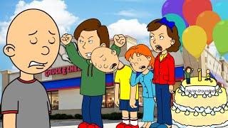 Classic Caillou Gets Punishment Day On Caillou's Birthday At Chuck E. Cheese's/Grounded