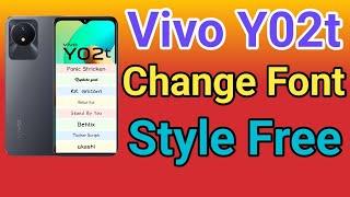 How To Change Font Style Vivo Y02t | How To Download Font Style Vivo Y02t font style change  Font