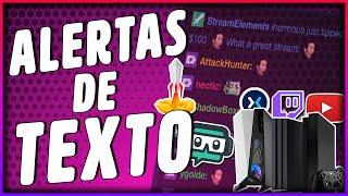 ALERTAS DE TEXTO PARA STREAMERS | CONSOLA y PC | ALETZ84