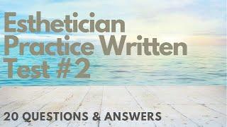 Esthetician Practice Written Test 2