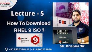Lecture - 5: RHEL 9 ISO Downloading Steps || RHEL 9 Beta version Launched || RHEL 9 download