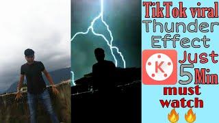 TikTok Tutorial | Thunder Effect VFX | TikTok Sky Bijli Effect Video Kaise Banaye step by step 