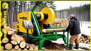 Fastest Biggest Firewood Processing Machine Technology | Firewood Processor In Action #26