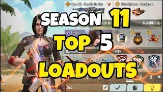 TOP 5 LOADOUTS in SEASON 11 of COD Mobile