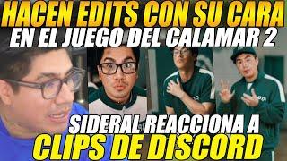 COLOCAN su CARA en PERSONAJES del JUEGO del CALAMAR 2SIDERAL reacciona a CLIPS de DISCORD