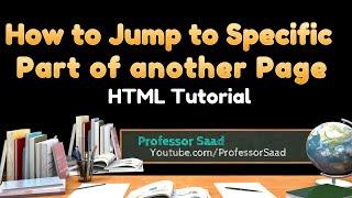 How To Create a Jump Link to a Specific Element on another Page | HTML Tutorial