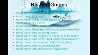 How to Convert AVI to MPEG4 MP4) on windows