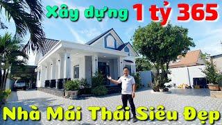 Nhà mái Thái siêu đẹp xây dựng 1 tỷ 365 triệu chìa khóa trao tay ở Bà Rịa Vũng Tàu