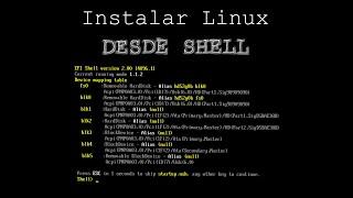 Instalar LINUX desde UEFI SHELL