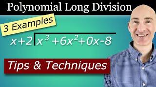 Polynomial Long Division (Tips and Techniques)