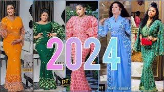 2024 Chic : Les Robes Longues en Wax, Un Manifeste de Style pour les Jeunes et les Dames !
