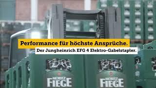 Performance ohne Grenzen. Der Jungheinrich EFG 4 Elektro-Gabelstapler.