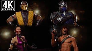 Mortal Kombat 11 Ultimate - All Klassic Skins - 4K HDR (60fps)
