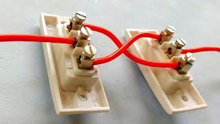 How to make two way switch connection | Two way switch Wiring for home | Wiring by @BEEEWorks