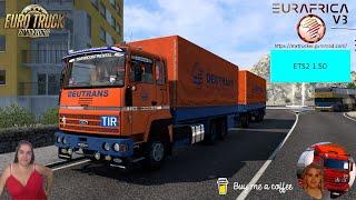 Euro Truck Simulator 2 (1.50) Ford Transcontinental Delivery to Algeria Eurafrica + DLC's & Mods