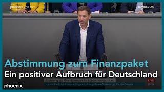 Rede von Lars Klingbeil zum Finanzpaket am 18.03.25