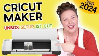 Cricut Maker for Beginners: Unbox, Setup, & First Cut! (CRICUT KICKOFF Day #1)