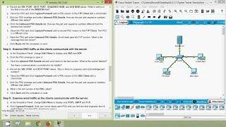 Packet Tracer Simulation - Exploration of TCP and UDP Communications