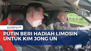 Momen Putin Ajak Kim Jong Un Jalan-Jalan Pakai Mobil Limosin Buatan Rusia