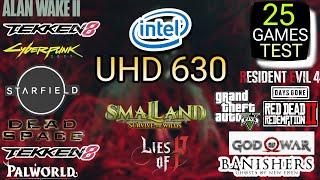 Intel UHD Graphics 630 | Test In 25 Games | UHD 630 In 2024 !