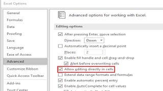 Fix Can’t Type in Microsoft Excel