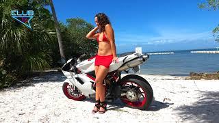 VROOM Red Micro Bikini & Ducati Model  PaiselyRoseLuvin NCS  Facading Freefalling EDM #4k