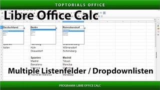 Mehrere von einander abhängige Dropdownlisten /Auswahllisten (LibreOffice Calc)