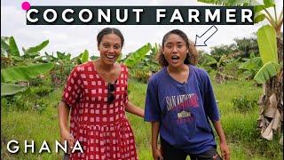 SHE BOUGHT A 2 ACRE COCONUT FARM AGED 21 | Living & Investing in Ghana