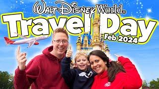 WALT DISNEY WORLD TRAVEL DAY ️ ORLANDO FLORIDA  FEB 2024