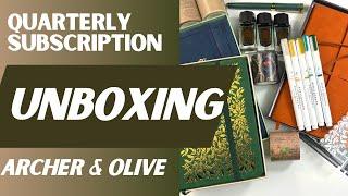 Archer and Olive Unboxing - March Quarterly Subscription Box #archerandolive