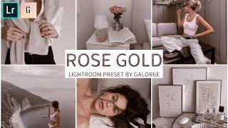 ROSE GOLD Lightroom Mobile Presets Free DNG | Lightroom Presets Tutorial Mobile | Lightroom Presets