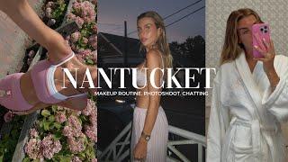Nantucket Vlog: my natural makeup routine, photoshoot, chatting!