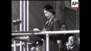 WATER FOR BIRMINGHAM - (Queen Opens Claerwen Dam, Wales)