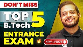 JEE Mains New UPDATE ️ Top 5 ENTRANCE Exams for Engineering  RJ Sir #jee2025 #iitjee #jeemains