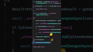 Fundamentals Of EF Core Transaction #shorts