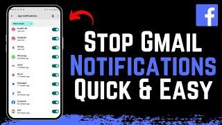 How To Stop Facebook Notifications In Gmail