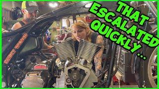 84 Harley FXR: what started as a primary leak has escalated into a whole thing! Shop Days & Upgrades