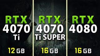 RTX 4070 Ti SUPER vs RTX 4070 Ti vs RTX 4080 - Test in 11 Games | 1440p