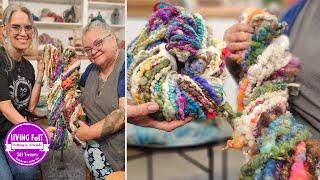 How to Core Spin Treasure Art Yarns from Scraps with Joyce Hazlerig: Chunky, Fun & Funky Art Yarns!