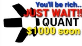 You'll be rich with Quant (QNT). $1000 soon!!