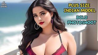 4k ai art lookbook model | plus size Indian models videos | Al Generated Fashion Photoshoot | Curvy