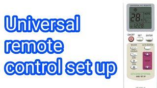 Universal remote control set up|how to use universal remote