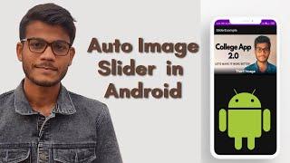 Auto Image Slider in android | how to create auto image slider with indicator - android tutorials